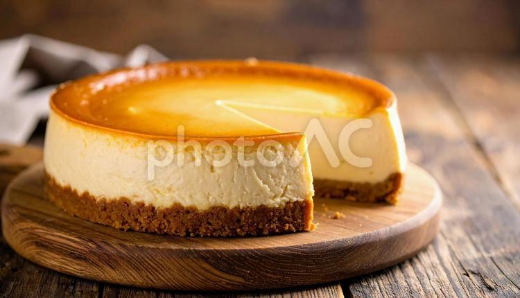 ベイクドチーズケーキ チーズケーキ,ベイクドチーズケーキ,ケーキの写真素材