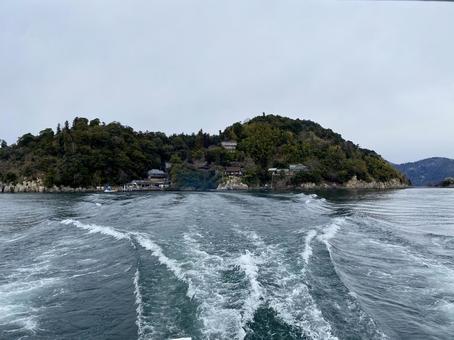 竹生島からの帰路 竹生島からの帰路 竹生島,滋賀,近江の写真素材