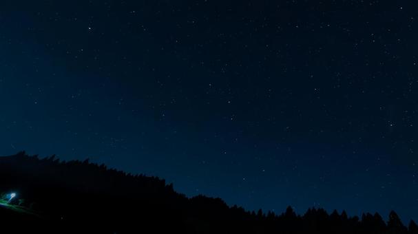 森に瞬く北斗七星の夜 森に瞬く北斗七星の夜の写真