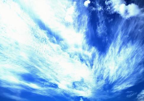 流れる雲 流れる雲の写真