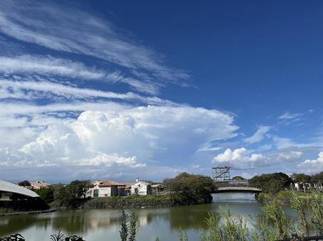 湖と青空 湖と青空 空,晴れ,青空の写真素材