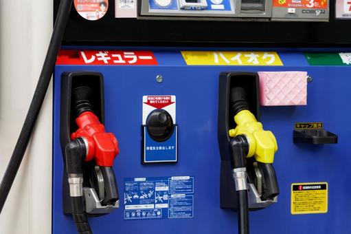 ガソリンスタンド ガソリンスタンド,セルフ,ガソリンの写真素材