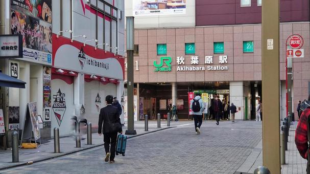 秋葉原駅 秋葉原駅 山手線,秋葉原駅,電車の写真素材