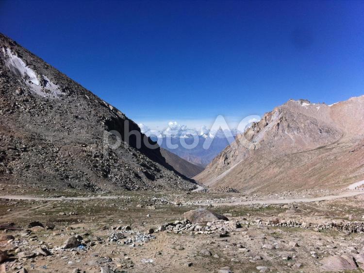 インドのラダックの風景 ラダック,レー,チベットの写真素材