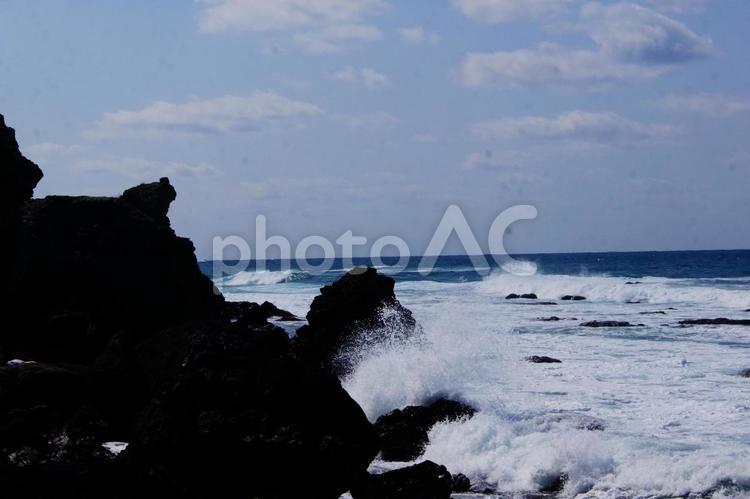 春の海のたりといかず 春,景色,風景の写真素材