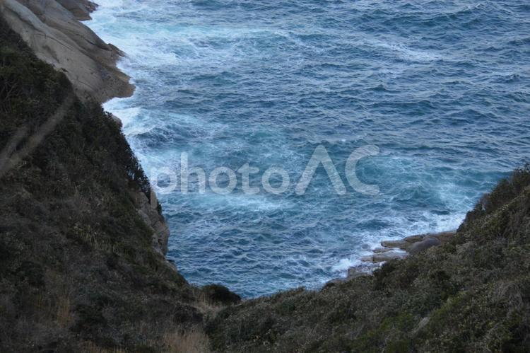 夏の海の入り江 入り江,海,海岸の写真素材