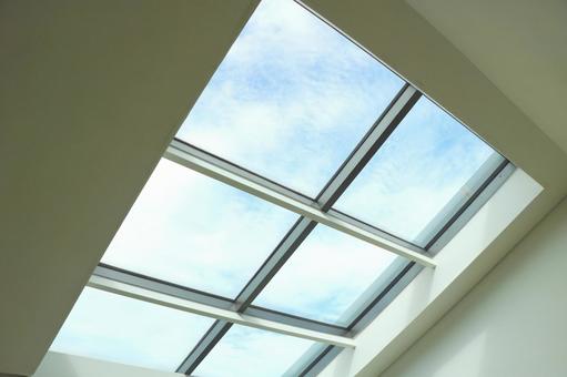 おしゃれな家 天井1 おしゃれな家 天井1 天井,窓,おしゃれな部屋の写真素材