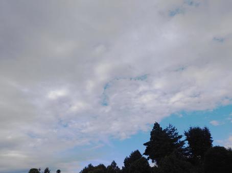 青空と雲 青空と雲の写真