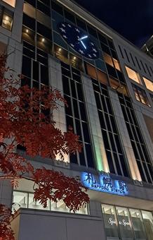 札幌駅　秋の夜　9:16 札幌駅,jr,観光地の写真素材