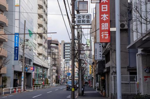 北千住の町並み 北千住の町並みの写真