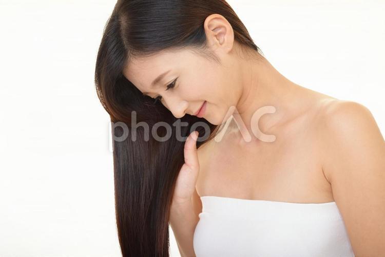 ヘアケアイメージ ヘアケア,女性,美容の写真素材