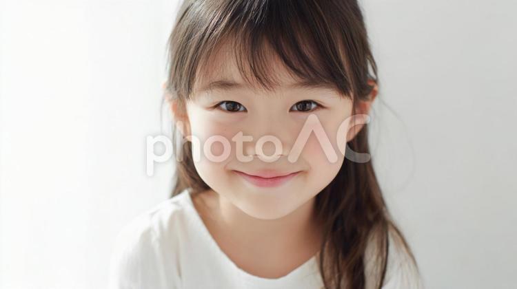 小学校低学年の女の子 女の子,日本人,６歳の写真素材