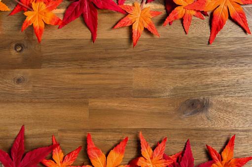 紅葉の木目背景素材 紅葉,秋,背景の写真素材