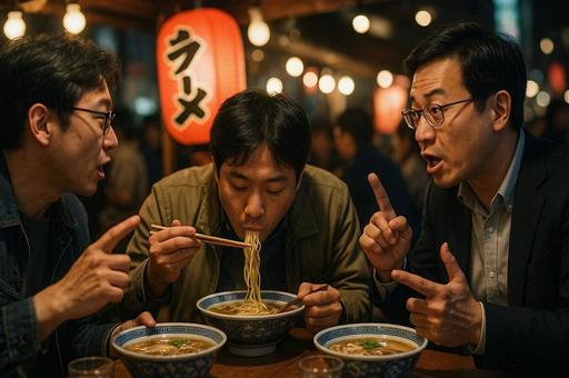夜屋台で語るラーメン 夜屋台で語るラーメンの写真