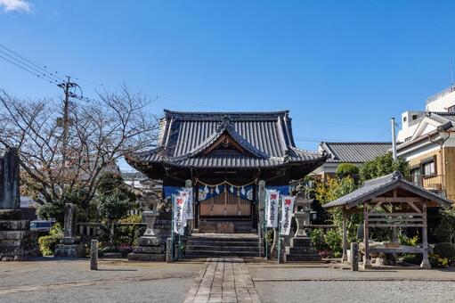 諫早八坂神社 八坂神社,諫早,神社の写真素材