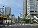 浜松町　駅周辺の風景 ビル群,基礎工事,浜松町の写真素材