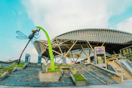 【台湾】台中駅の風景 【台湾】台中駅の風景 台中駅,台湾,風景の写真素材