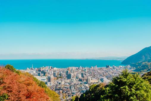【大分】別府ラクテンチの景色 大分,別府,ラクテンチの写真素材