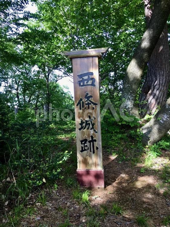 西條城跡 西條城,西条城,新潟県の写真素材