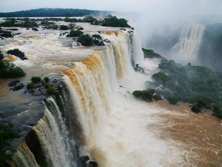 ナイアガラの滝　ハイライト ブラジル,世界遺産,アルゼンチンの写真素材