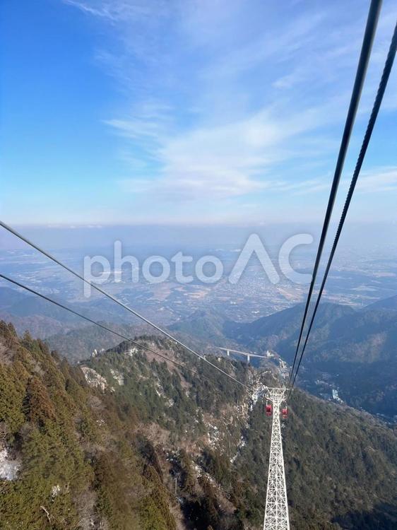 御在所岳ロープウェイ 御在所岳ロープウェイ,ロープウェイ,御在所岳の写真素材