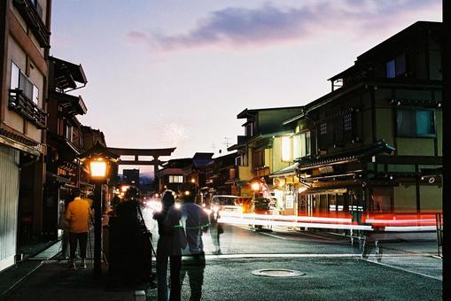 夕方の写真 夕方の写真 夕方,飛騨高山,岐阜の写真素材