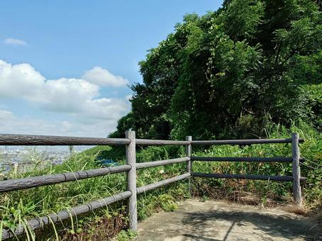 山の上の展望台2 山の上の展望台2の写真