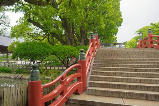 The red bridge of Dazaifu Tenmangu Shrine, JPG
