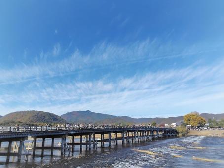 渡月橋 渡月橋,京都,観光の写真素材