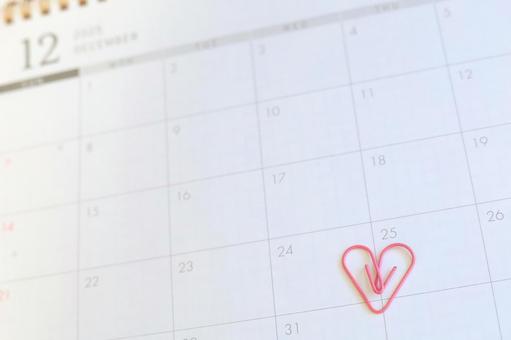 12月のカレンダー 12月のカレンダー クリスマス,クリスマスイヴ,カレンダーの写真素材