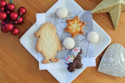 クリスマスクッキー お菓子,クッキー,焼き菓子の写真素材