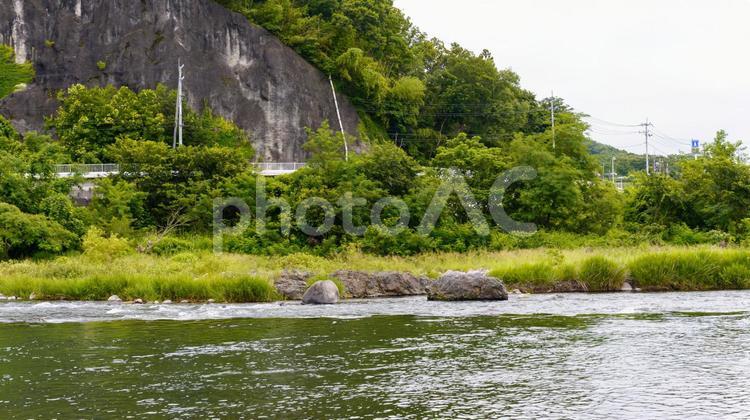渡良瀬川の流れ 渡良瀬川,水,湖の写真素材