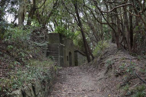 田倉崎砲台跡 和歌山県,加太,田倉崎砲台跡の写真素材