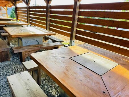 木材　組み立て　テーブル 木造,木材,構造の写真素材