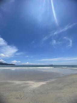 ベトナム ミーケビーチ 青空 ベトナム,ダナン,ミーケビーチの写真素材