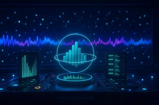 ホログラムDJデッキの写真