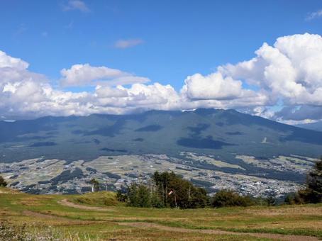 入笠山から見える八ヶ岳 入笠山から見える八ヶ岳 ハイキング,登山,癒しの写真素材