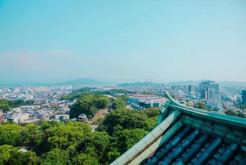 【和歌山】和歌山城からの街並み 2025 【和歌山】和歌山城からの街並み 2025 和歌山城,城,和歌山の写真素材