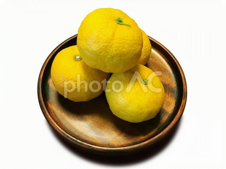 食材　柚子 5 柚子,冬至,冬の写真素材