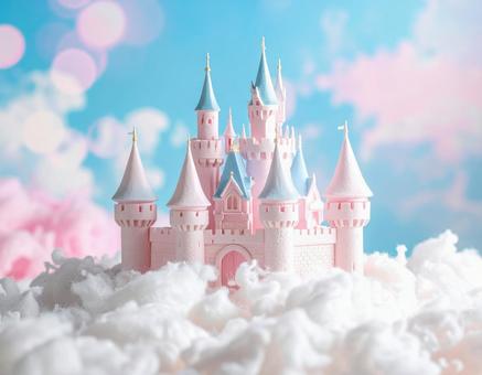 わたあめのお城の写真