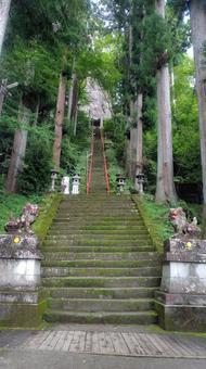 中之嶽神社の参道階段 中之嶽神社の参道階段の写真