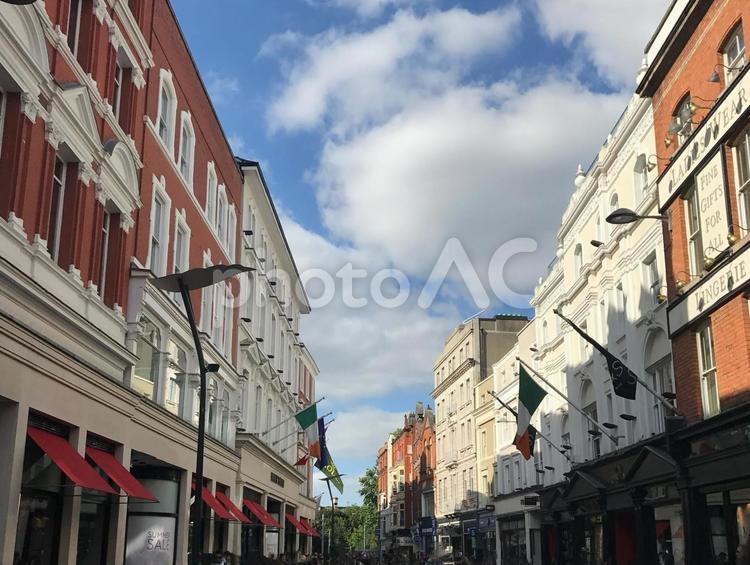 アイルランド、ダブリンの街並みと建物 海外,アイルランド,ダブリンの写真素材