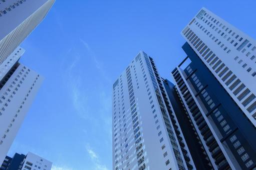 タワーマンション タワーマンション マンション,タワー,ビルの写真素材