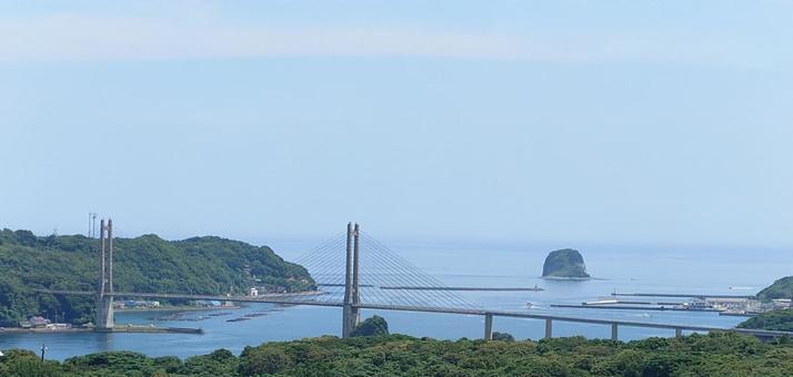 Photo, duo bridge, bridge, island, 