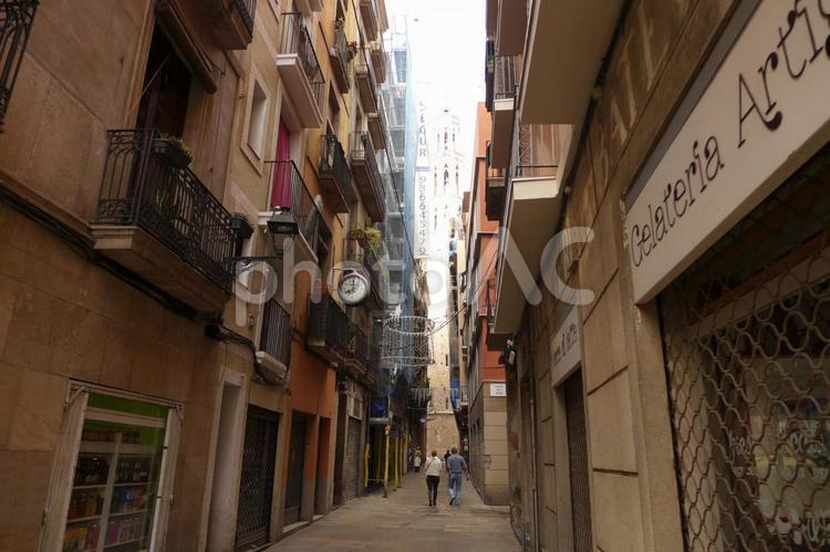 スペインの街並み2 外国,風景,街並みの写真素材