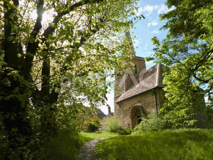 イギリスのケンブリッジの教会の風景 イギリス,英国,ケンブリッジの写真素材