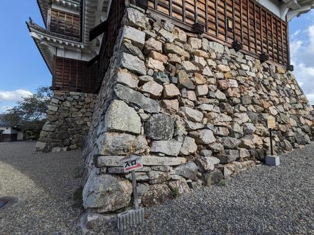 福知山城の石垣 福知山城,城,明智光秀の写真素材