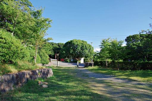 山腹の公園にて 五月台,五月山,展望台の写真素材