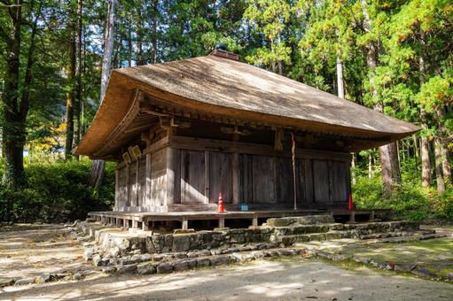 勝楽山高蔵寺阿弥陀堂⑾ 秋,紅葉,勝楽山高蔵寺阿弥陀堂の写真素材