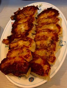 Photo, gyoza, bake, food, 